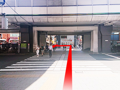JR「秋葉原駅」からのルート 道順2の写真
