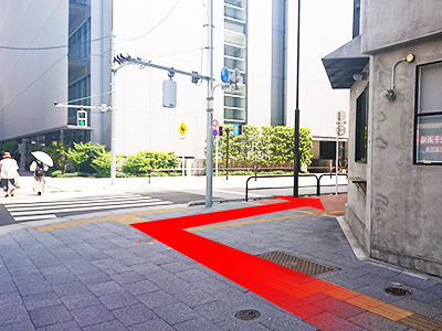 JR「秋葉原駅」からのルート 道順4の写真