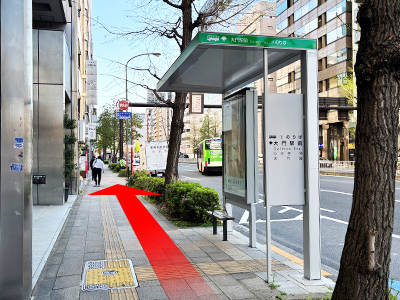 浜松町駅からのルート 道順5の写真