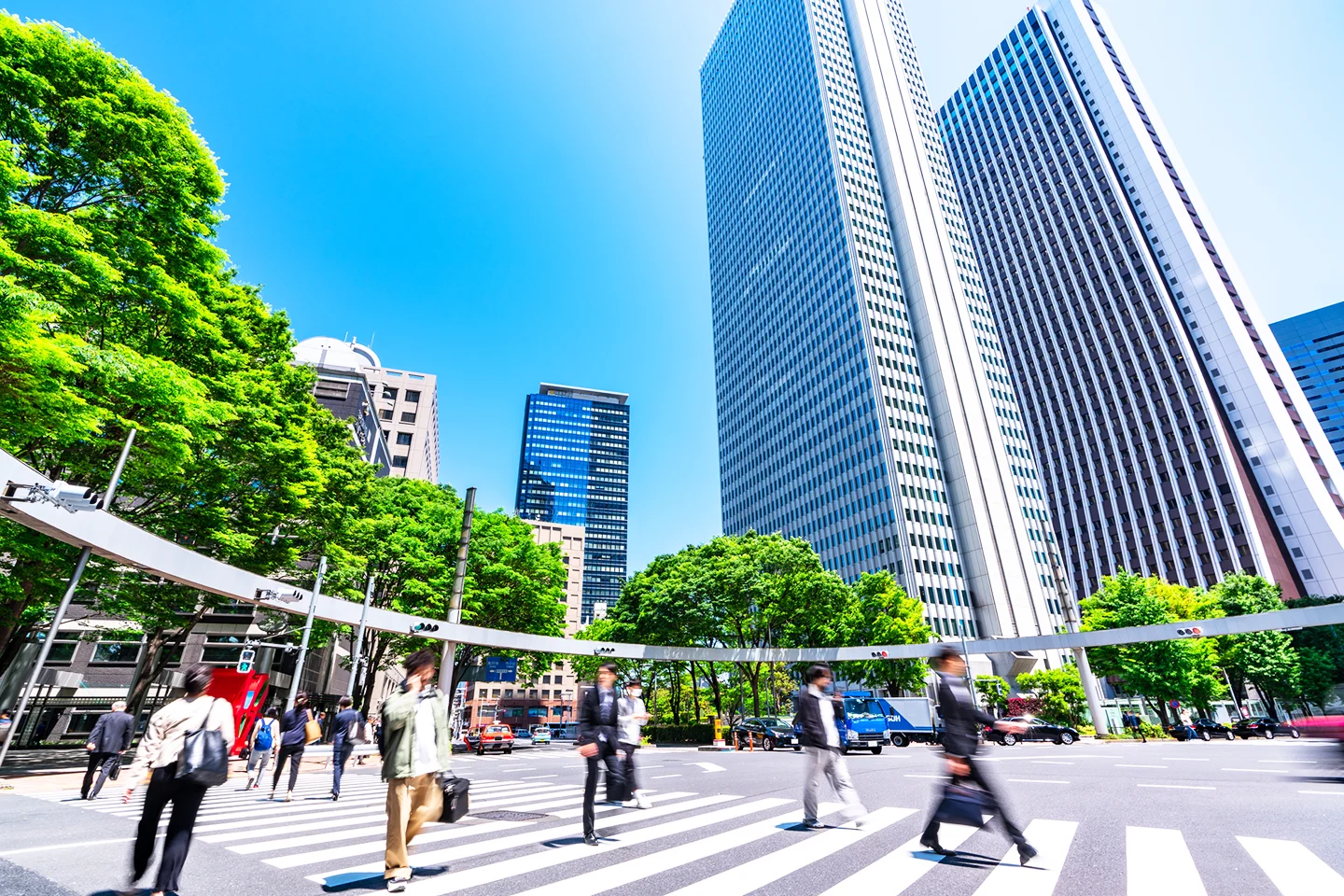 西新宿周辺の街並み