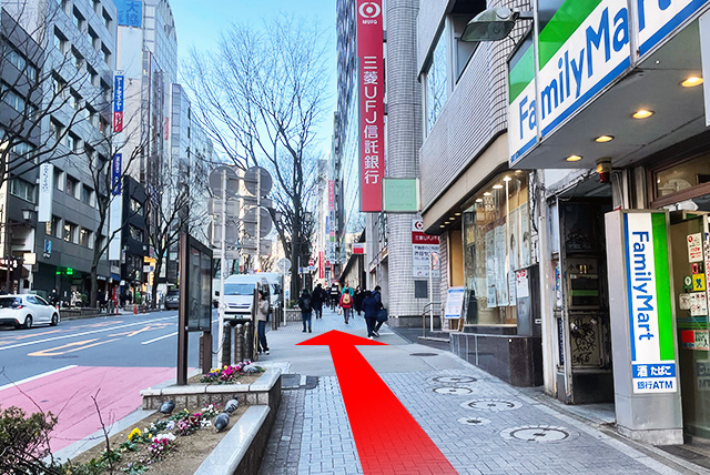 JR渋谷駅からのルート 道順4の写真
