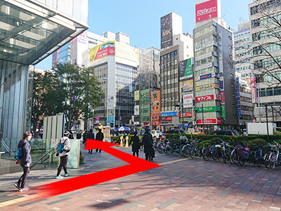 東京駅からのルート 道順2の写真