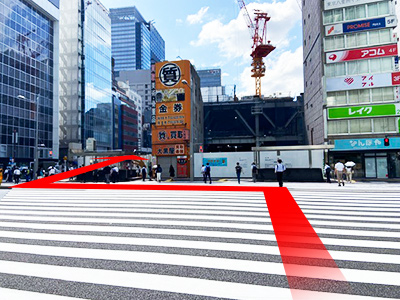 東京駅からのルート 道順3の写真