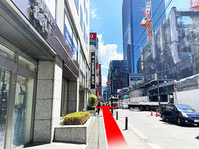 東京駅からのルート 道順6の写真