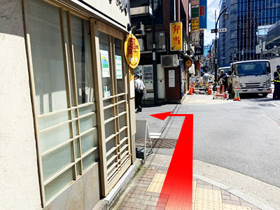 東京駅からのルート 道順7の写真