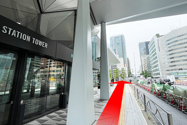 東京メトロ日比谷線「虎ノ門ヒルズ駅」からのルート 道順3の写真