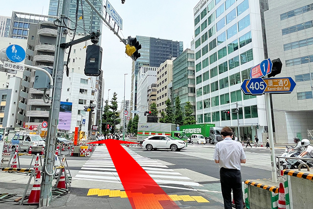 東京メトロ日比谷線「虎ノ門ヒルズ駅」からのルート 道順4の写真