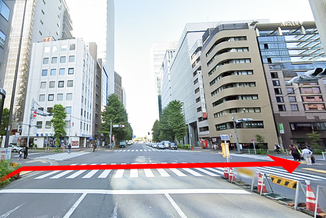 東京メトロ日比谷線「虎ノ門ヒルズ駅」からのルート 道順6の写真