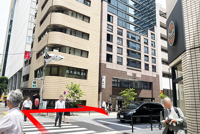 東京メトロ日比谷線「虎ノ門ヒルズ駅」からのルート 道順7の写真